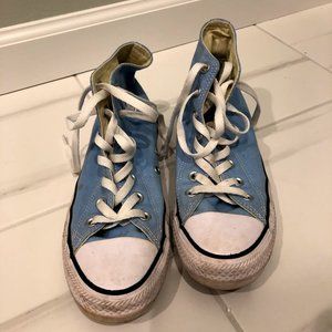High Top Converse Sky Blue